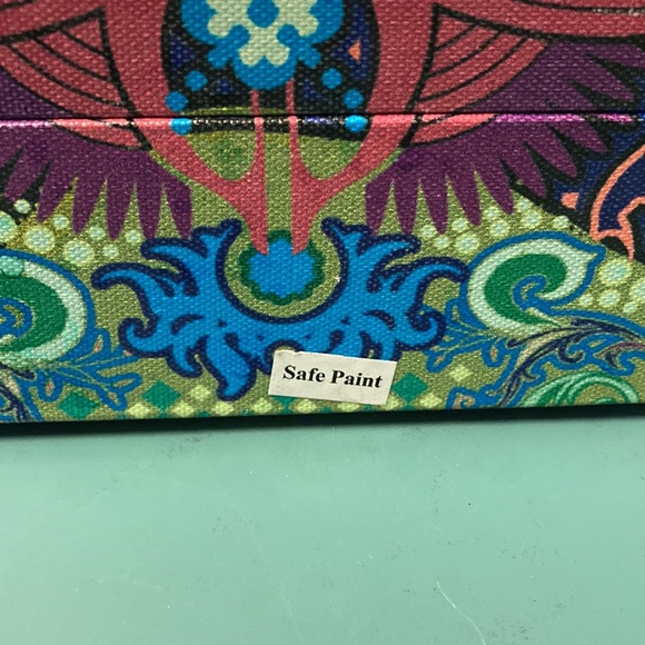 Painted skull box purse - Picture 5 of 12